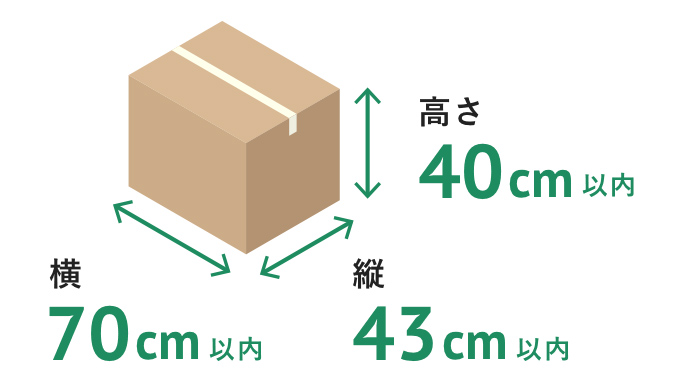 70cm܂ŁEc43cm܂ŁE40cm܂